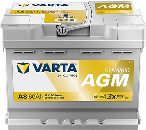 VARTA Batterie 60, Ah 680, A/EN 560901068K262 L 242mm B 175mm H 190mm Compatible avec VW Golf VII 3/5 portes 5G1, BQ1, BE1, BE2 Polo V 3/5 portes 6R1, 6C1 Polo IV 3/5 portes 9N, 9A Tiguan II AD1, AX1