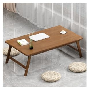 JHIAADEY Bambu Laptopstativ, Vikbart sängbord, Sängbricka bambu höjdjusterbar, laptopbord for bärbar, Fällbart sängbord, Bambu sängbricka bord, Perfekt for arbete, avkoppling och fritid(Brown,80*40cm/