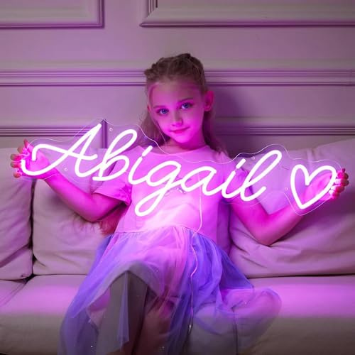 Anpassade namn neonskyltar, personliga dimbara LED neonljus skylt anpassningsbar för rumsdekoration, sovrum, bröllop, bar, butik, födelsedag, flickor barn gåva