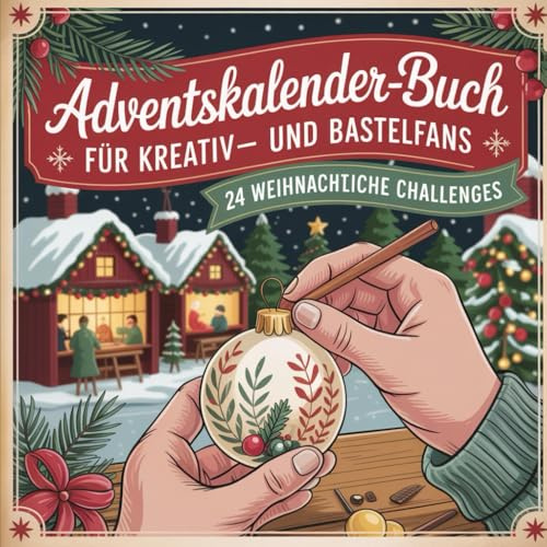 Adventskalender-Buch für Kreativ- und Bastelfans: 24 Ideen, Mini-Projekte und kreative Impulse für eine handmade Adventszeit