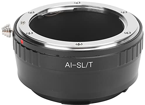 Pyltha Adaptateur Bague de Conversion d'Objectif, Aluminium Noir, Compatible AF/AI/P/D/S/G vers L/T Monture - Installation Facile, Durable et Précis, pour Photographes
