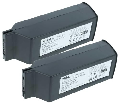 vhbw 2 x batteri kompatibel med Yuneec H480, Typhoon H drönare multicopter quadrocopter (7 000 mAh, 14,8 V, Li-Polymer)