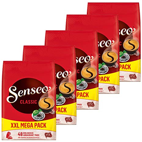 BurxoeKaffeepads Regular/Klassisch, neues Design, 5er Pack, 5 x 48 Pads