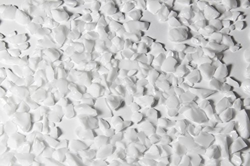 Decorative Concrete Aggregate – Colored Stone for Exposed Aggregate, Epoxy, Terrazzo & Broadcast Concrete Applications - Arctic White-10lb