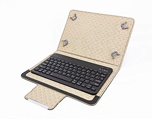 Talius Funda Universal para Tablet de 10 CV-3007.Funda Protectora.Teclado Bluetooth magnético, Costuras Resistentes y Cierre imantado. Compatible con Android, Windows e iOS.