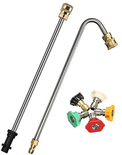Stone Banks Angled Spray Lance, Underchassis Wash Lance Compatible with Karcher K2 K3 K4 K5 K6 K7 Pressure Washers, Guttering Cleaning Kit Gutter Rod Cleaner Attachment Pressure Washer Accessory