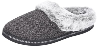 Skechers kvinnors mysiga lägereld sneaker, Svart, 40 EU