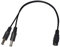 SHANFEILU DC Y Splitter Cable 1 Female to 2 Male 5.5mm x 2.1mm DC Power Extension Adapter Cable for Surveillance,Camera,Router 30cm/11.81inch 2pcs