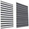 HSYLYM Cheap Luxury Blackout Roller Shades Double Layer Day and Night Indoor Shade Window Manual Zebra Blinds (Width 60cm x Length 150cm,Grey)