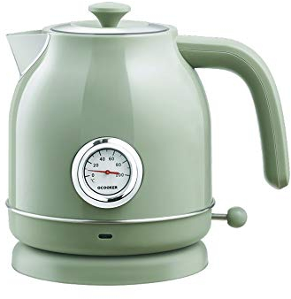 NOALED Hervidor eléctrico Cocina Inoxidable Samovar Control de Temperatura Ebullición rápida en Caliente Evita la Quema en seco