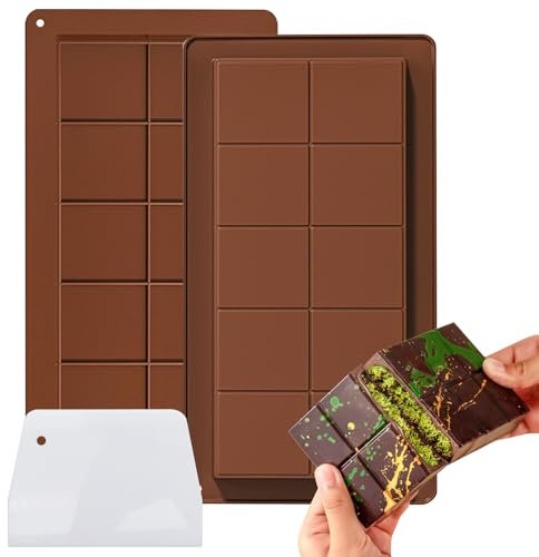 Stampo per cioccolatini in silicone per alimenti – Stampo antiaderente per cioccolatini, pistacchi e cioccolato al latte – Ideale per preparare deliziosi snack a casa (Style 1)