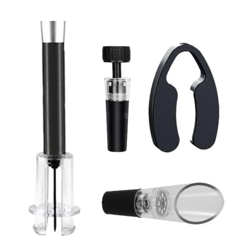 Ouvre-bouteille de vin, décapsuleur de vin à pression d'air | Bouchons pour bouteilles avec design de pompe, accessoires pour vin | Bouchon en réutilisable, kit d'ouverture en