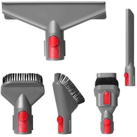 SGZQKZ 5 Piezas Accesorios Aspiradora para Dyson Que Incluye 3 Cepillos y 2 Boquillas, Repuestos para Dyson V7, V8, V10, V11 y V15, Recambios para Dyson