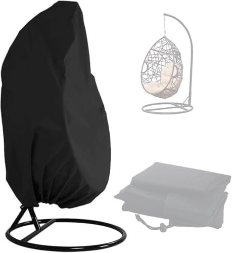Housse de Chaise Suspendue, 210D Tissu Oxford Chaise Swing Egg Chair Cover, Couverture de Protection ImperméAble pour Le Jardin de Patio ExtéRieur Meubles(115x190CM)