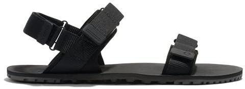 Xero Shoes Men's D-Trail Barefoot Classic Sandals, Black/Asphalt, 11