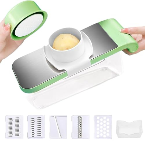 YNPQTDS Affettaverdure - Grattugia per patate multifunzionale,Grattugia manuale per pasta cavolo insalata formaggio frutta in cucina domestica e preparazione dei pasti