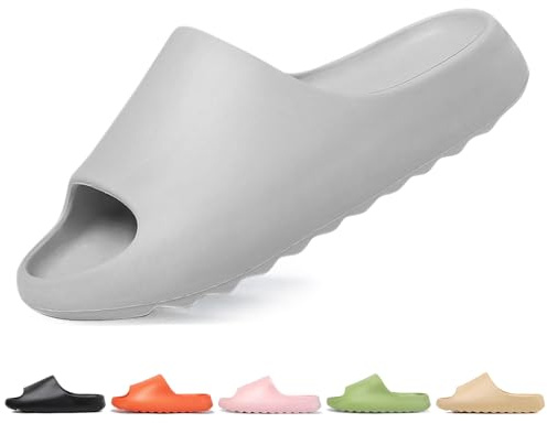 Jesindr Claquette Hommes Claquettes Femme Plage Ete Sandales Homme Caoutchouc Pantoufles Femme AntidéRapante Piscine Slide Unisex Epaisse Confort Foam Slides