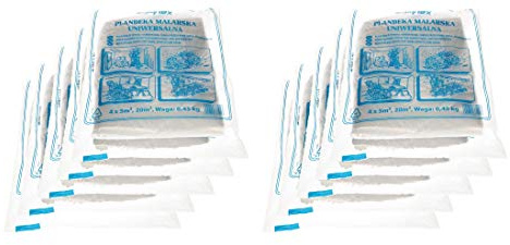 KOTARBAU® 25 Pack Transparent Målarfolie - Polyeten - 4 x 5 m - Afdekningsfolie Plast - Skyddsplast Målning - Plastfolie För Målning Inomhus - Afdekningsfolie för Väggar och Golv