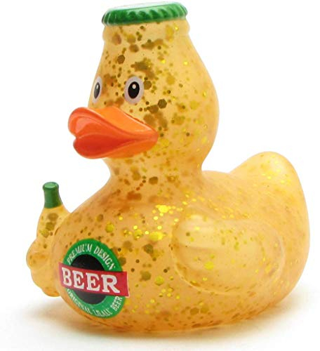 Duckshop - Paperella da bagno con paperella e paperella di birra, lunghezza: 8,5 cm