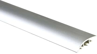 SOGLIA DI DISLIVELLO - PROFILI DI FINITURA PER PAVIMENTI VEROLEGNO E LAMINATO (Dislivello 6-9 mm - Argento - 38x8x2700mm)