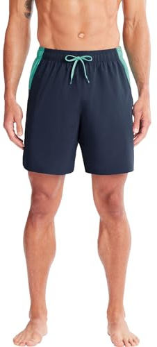 Under Armour Men's Volley Swim Trunks, UPF 50+ Sun Protection, Drawstring Closure & Elastic Waistband, Gray Block, S