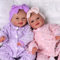 BABESIDE Reborn Babypuppen Zwillinge Sunny Mia 17 Zoll Schwester Reborn Puppen Niedliche weiche Vinyl Realistische Babypuppe Zwillinge Posierbare Lächelnde Realistische Babypuppen