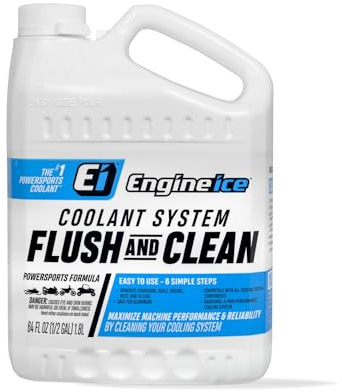 Engine Ice Radiator System Flush and Clean - 0.5 Gallon Enhances Cooling Efficiency & Improves Engine Performance in Bikes, Cars, ATVs, & More
