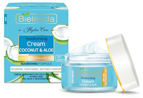 Hydra Care Coconut and Aloe Moisturizing Light Cream for Dry and Dehydrated Skin Bielenda