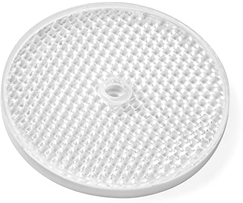SReflect 2x Reflector de Barrera de Luz D82 - Fabricado en Alemania (blanco)