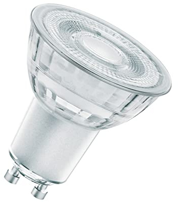 Osram Lamps Superstar LED-Lampe besonders hoher Farbwiedergabe(CRI90) GU10-Sockel,klares Glas,Warmweiß(2700K),230 Lumen,Ersatz herkömmliche 35W-Leuchtmittel,dimmbar,1-er Pack,4058075613041,35W-Ersatz