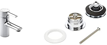 Roca,Targa,Grifería monomando para lavabo con cuerpo liso,A5A3260C00 &,Aqua,Click-clack desagüe universal. Tapón cromado 65 Ø,A505401000