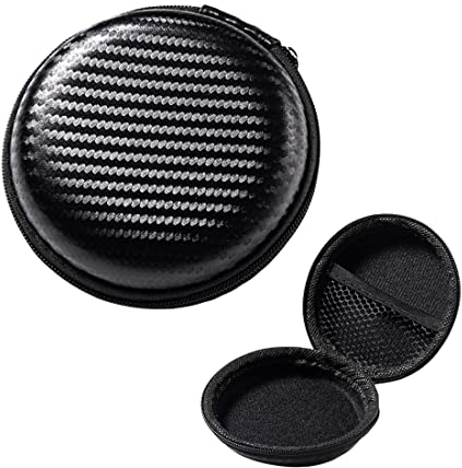 Étui pour Casque Casque Housse de Protection Rigide, Etui Universel pour écouteurs in Ear, Pochette de Protection Rigide Earplug, iPod Shuffle, Stick USB, Câble - Transport Case Multifonction