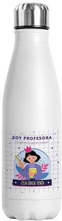 Botella Térmica Regalo Día del Profesor/a Maestro/a Regalo Profesor/a (HEROES)