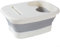 Folding Foot Bathtub Foot Bucket, Soak Basin Feet Massage Bucket, Foldable Foot Bath Bucket, Tub Massage Tub Pedicure Bucket, For Home Spa Outdoor Travel(White)
