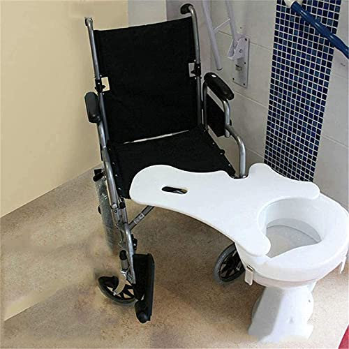 Planche de transfert de mobilité avec surface antidérapante et poignée solide incurvée pour fauteuil roulant pour un transfert facile du patient, idéal pour le lit, la baignoire et les toilettes