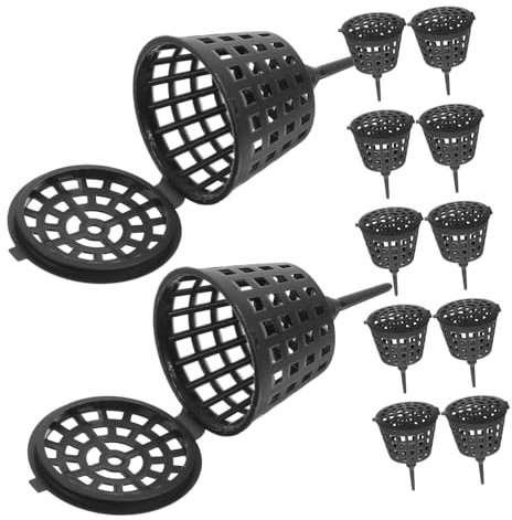 INOOMP 100pezzi Scatole Fertilizzante in Plastica Con Coperchio Contenitori Grandi Per Bonsai e Piante Da Giardino Porta Fertilizzante Protettivo Per Orticoltura Casa e Serra