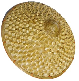 mophrati Chapeau Chinois en Bambou à Large Bord, léger, résistant pour aux UV, en Bois, Chapeau Asiatique, Chapeau Chinois de Fermier, Chapeau de Paille, Couverture du Visage