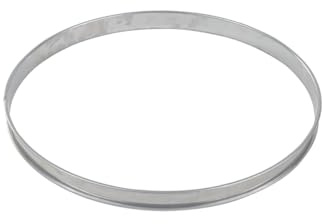Gobel - Cercle à Tarte en INOX Ø 24 cm - Cercle à Pâtisserie Bords roulés - Hauteur 2 cm - Démoulage Rapide et Parfait - Qualité Supérieure - Fabriqué en France