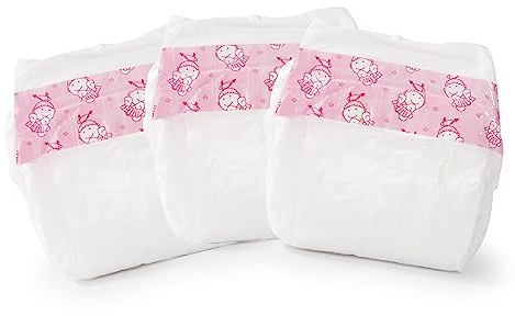 Bayer Design 73099AA Puppenwindeln 3 Stück, mit Muster, Wickelzubehör für Babypuppen, Puppenaccessoires, für Puppen 46 cm