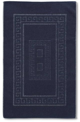 CASA TESSILE Tappetino da bagno in spugna 45 x 60 cm Torino - BLU Notte