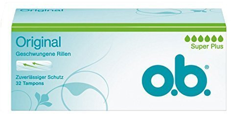 o.b. Tampons Original SUPER PLUS (160 Stück) ZUVERLÄSSIGER SCHUTZ