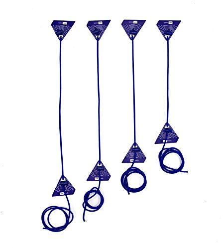 PATboard Spaltentrenner - 4 blue PATlanes - Zeilentrenner für Scrum Kanban Tafel - Nanocups für Glas