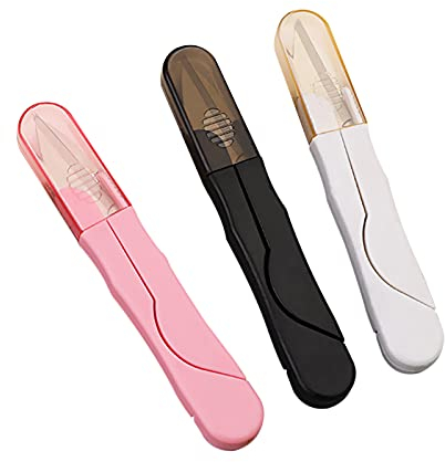 Fyfjur 3 Pezzi Forbici da Cucito, Forbici per Cucire, Tagliafilo Cucito, Forbici per Filo, Forbici da Taglio con Copertura di Sicurezza per Punto, Ottimo per la Pesca, Ricamo per Vestiti, Fai da te