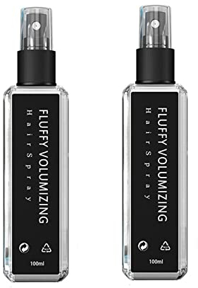 Fluffy Volumizing Hair Spray Extra-Volume Magic Styling Gel Unisex 100ml, Instant Volumizing with Non Greasy & Non Sticky, DIY Hairstyle for All Hair Types (2Pcs)