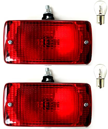 MelTruck® 2 x dimbakljus dimljus med glödlampa 12 V ledhållare lastbil släpvagn