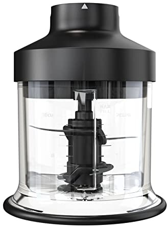 Ninja Foodi Power Chopper 3-Cup Food Processor Bowl Accessory | Compatible with the Ninja Power Mixer System (CI100 Series) | Includes Bowl, Storage Lid & Blade Assembly | Black | XSKKITCHPR