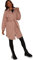 Chi Chi London Damen Übergroßer Puffärmeln und Bindegürtel in Pink Mantel, 38