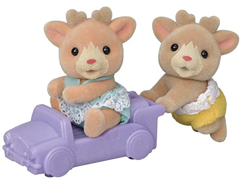 Calico Critters Reindeer Twins, Set of 2 Collectible Doll Figures