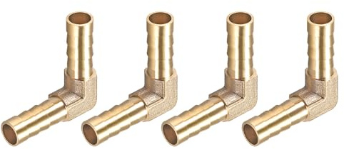 METALLIXITY 4uds L-Forma Latón Punta Accesorio (8mm) Punta Conector