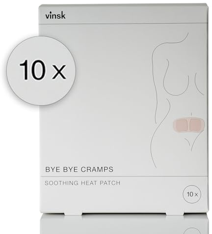 vinsk® Unterleibwärmer [10 Stk.] Wärmepflaster Bauch I Bis zu 11h wirksames Wärmepflaster Periode I Wärmepflaster Regel sanft & sicher zur Haut [50° warm]